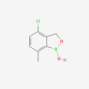 molecular formula C8H8BClO2 B8207284 4-Chloro-7-methyl-1,3-dihydro-2,1-benzoxaborol-1-ol 