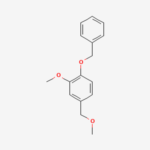 molecular formula C16H18O3 B8207299 1-(Benzyloxy)-2-methoxy-4-(methoxymethyl)benzene 