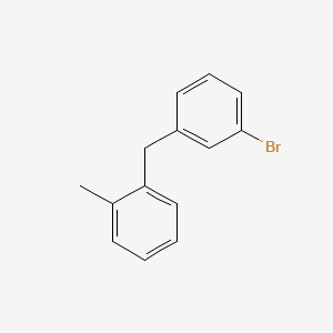 molecular formula C14H13Br B8207320 1-(3-Bromobenzyl)-2-methylbenzene 