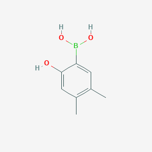 molecular formula C8H11BO3 B8207346 (2-Hydroxy-4,5-dimethylphenyl)boronic acid 