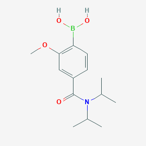 molecular formula C14H22BNO4 B8207388 4-(Diisopropylcarbamoyl)-2-methoxyphenylboronic acid 