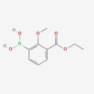 molecular formula C10H13BO5 B8207405 3-(Ethoxycarbonyl)-2-methoxyphenylboronic acid 