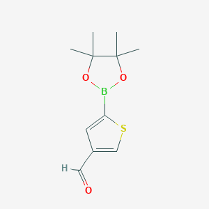 molecular formula C11H15BO3S B8207422 (4-Formylthiophen-2-yl)boronic acid pinacol ester 