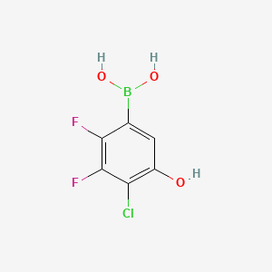 4-Chloro-2,3-difluoro-5-hydroxyphenylboronic acid