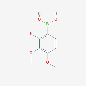 molecular formula C8H10BFO4 B8207427 (2-Fluoro-3,4-dimethoxyphenyl)boronic acid 