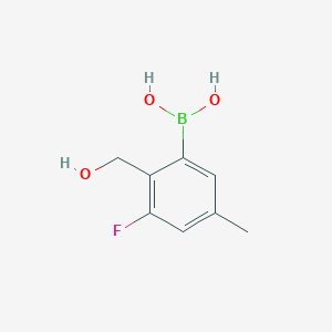3-Fluoro-2-(hydroxymethyl)-5-methylphenylboronic acid