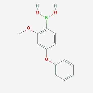 molecular formula C13H13BO4 B8207482 4-Phenoxy-2-methoxyphenylboronic acid 