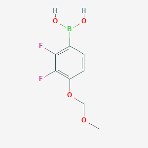 molecular formula C8H9BF2O4 B8207496 2,3-Difluoro-4-(methoxymethoxy)phenylboronic acid 