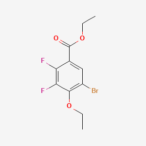 molecular formula C11H11BrF2O3 B8207559 Ethyl 5-bromo-4-ethoxy-2,3-difluorobenzoate 