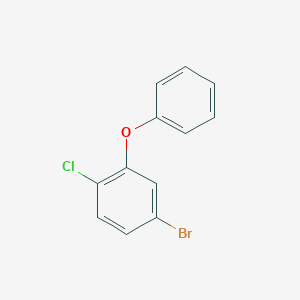 molecular formula C12H8BrClO B8207639 4-Bromo-1-chloro-2-phenoxybenzene 