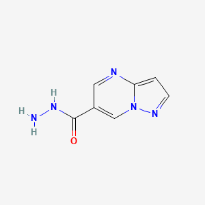 molecular formula C7H7N5O B8207672 Pyrazolo[1,5-a]pyrimidine-6-carbohydrazide 