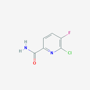 molecular formula C6H4ClFN2O B8207681 6-Chloro-5-fluoropyridine-2-carboxamide 