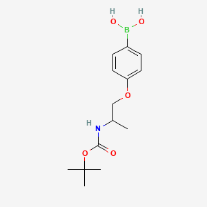 [4-[2-[(2-Methylpropan-2-yl)oxycarbonylamino]propoxy]phenyl]boronic acid