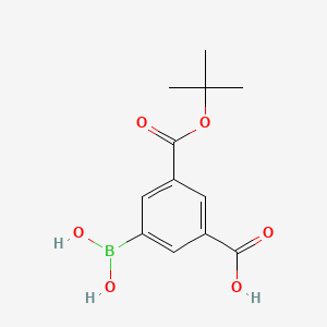3-Borono-5-[(2-methylpropan-2-yl)oxycarbonyl]benzoic acid