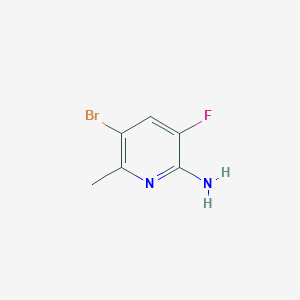 molecular formula C6H6BrFN2 B8207713 5-Bromo-3-fluoro-6-methylpyridin-2-amine 