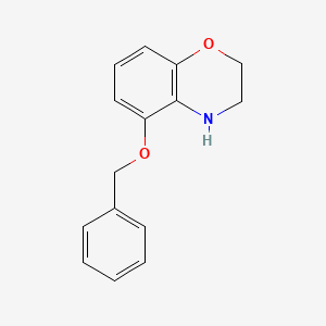 molecular formula C15H15NO2 B8207714 5-benzyloxy-3,4-dihydro-2H-benzo[1,4]oxazine CAS No. 888731-89-3