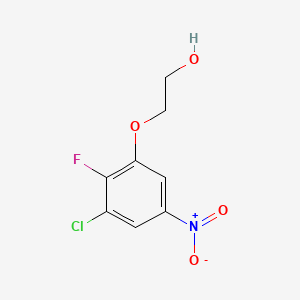 molecular formula C8H7ClFNO4 B8207728 2-(3-Chloro-2-fluoro-5-nitrophenoxy)ethanol 