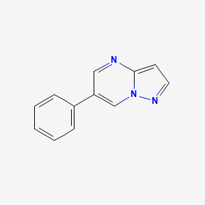 molecular formula C12H9N3 B8207738 6-苯基吡唑并[1,5-a]嘧啶 