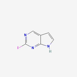 molecular formula C6H4IN3 B8207806 2-iodo-7H-pyrrolo[2,3-d]pyrimidine 