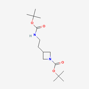 Tert-butyl 3-[2-[(2-methylpropan-2-yl)oxycarbonylamino]ethyl]azetidine-1-carboxylate
