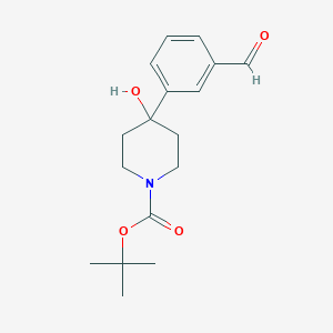Tert-butyl 4-(3-formylphenyl)-4-hydroxypiperidine-1-carboxylate