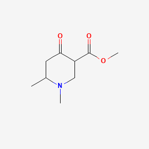 molecular formula C9H15NO3 B8207849 Methyl 1,6-dimethyl-4-oxopiperidine-3-carboxylate 