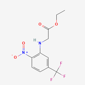 Ethyl 2-[2-nitro-5-(trifluoromethyl)anilino]acetate