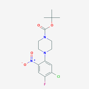 Tert-butyl 4-(5-chloro-4-fluoro-2-nitrophenyl)piperazine-1-carboxylate