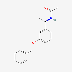 N-[(1R)-1-(3-phenylmethoxyphenyl)ethyl]acetamide