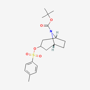 molecular formula C19H27NO5S B8207969 tert-butyl (1R,5S)-3-[(4-methylbenzenesulfonyl)oxy]-8-azabicyclo[3.2.1]octane-8-carboxylate 