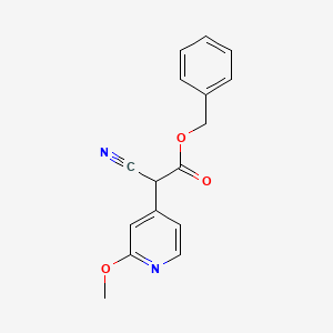 molecular formula C16H14N2O3 B8207971 Benzyl 2-cyano-2-(2-methoxypyridin-4-yl)acetate 