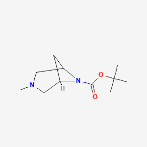 molecular formula C11H20N2O2 B8207987 Tert-butyl 3-methyl-3,6-diazabicyclo[3.1.1]heptane-6-carboxylate 