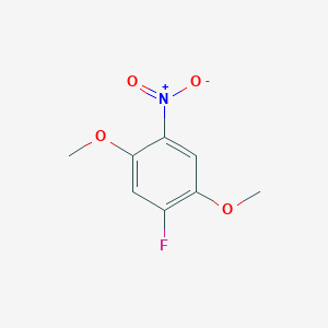 molecular formula C8H8FNO4 B8208007 1,4-Dimethoxy-2-fluoro-5-nitrobenzene 