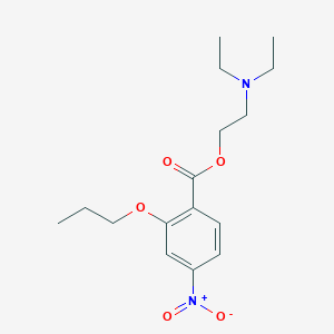 molecular formula C16H24N2O5 B8208038 2-(Diethylamino)ethyl 4-nitro-2-propoxybenzoate 