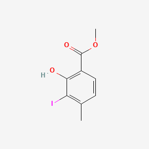 molecular formula C9H9IO3 B8208040 Methyl 2-hydroxy-3-iodo-4-methylbenzoate 