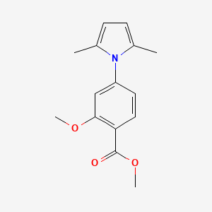 molecular formula C15H17NO3 B8208046 Methyl 4-(2,5-dimethylpyrrol-1-yl)-2-methoxybenzoate 