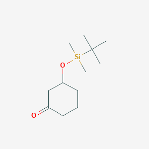 molecular formula C12H24O2Si B8208105 3-{[tert-Butyl(dimethyl)silyl]oxy}cyclohexan-1-one CAS No. 80684-13-5