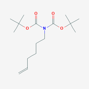 molecular formula C16H29NO4 B8208160 tert-butyl N-hex-5-enyl-N-[(2-methylpropan-2-yl)oxycarbonyl]carbamate 