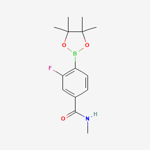 3-fluoro-N-methyl-4-(4,4,5,5-tetramethyl-1,3,2-dioxaborolan-2-yl)benzamide