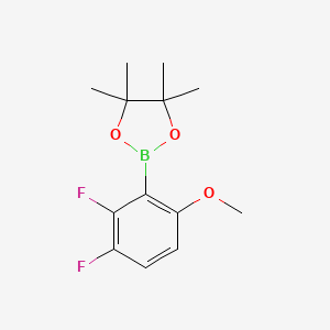 molecular formula C13H17BF2O3 B8208267 2,3-Difluoro-6-methoxyphenylboronic acid pinacol ester 