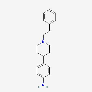 molecular formula C19H24N2 B8208285 4-(4-Aminophenyl)-1-phenethylpiperidine CAS No. 801157-81-3