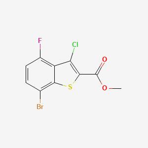 Methyl 7-bromo-3-chloro-4-fluorobenzo[b]thiophene-2-carboxylate, 97%