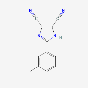 molecular formula C12H8N4 B8208437 4,5-Dicyano-2-(m-tolyl)imidazole 