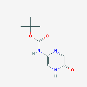 molecular formula C9H13N3O3 B8208450 tert-Butyl (5-oxo-4,5-dihydropyrazin-2-yl)carbamate 