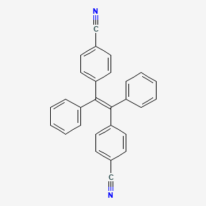 molecular formula C28H18N2 B8208478 4,4'-(1,2-Diphenylethene-1,2-diyl)dibenzonitrile 