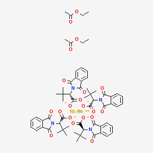 (2S)-2-(1,3-dioxoisoindol-2-yl)-3,3-dimethylbutanoate;ethyl acetate;rhodium(2+)