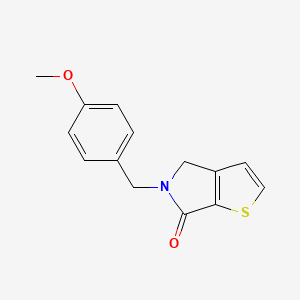 molecular formula C14H13NO2S B8208585 5-[(4-methoxyphenyl)methyl]-4H-thieno[2,3-c]pyrrol-6-one 