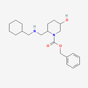 Benzyl 2-[(cyclohexylmethylamino)methyl]-5-hydroxypiperidine-1-carboxylate