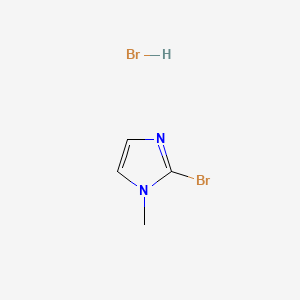 molecular formula C4H6Br2N2 B8208602 2-Bromo-1-methylimidazole;hydrobromide 