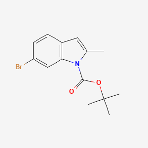 molecular formula C14H16BrNO2 B8208606 tert-Butyl 6-bromo-2-methylindole-1-carboxylate 